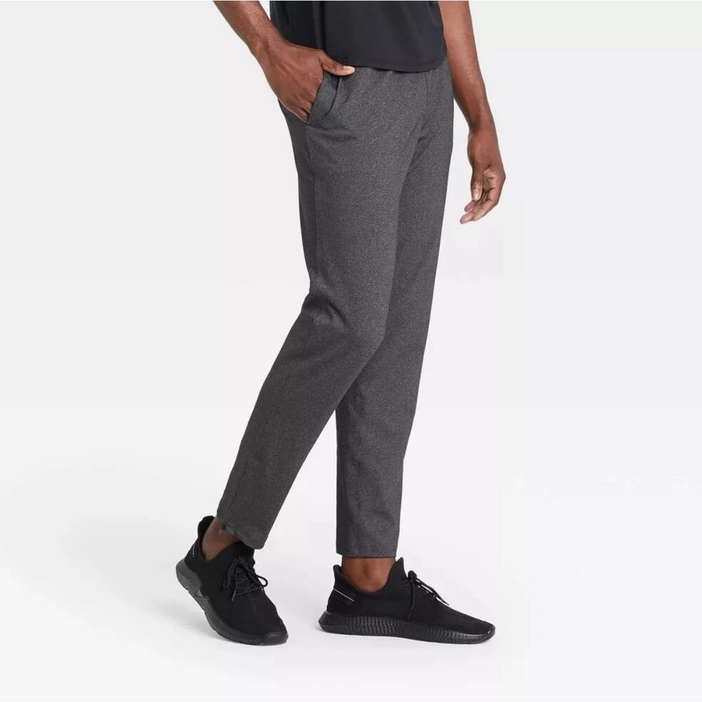 All In Motion Nylon Joggers Men’s XXL Gray Midweight Sweatpants Active Pants NWT